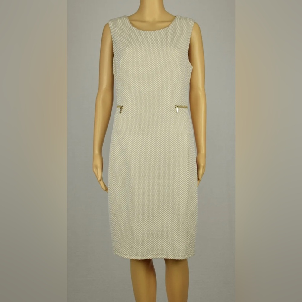 Calvin Klein Polkadot Sheath Dress